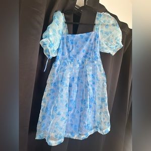 Blue Medium Babydoll Dress